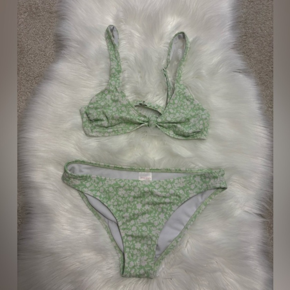 EUC Xhilaration Mint Green Bikini Size M